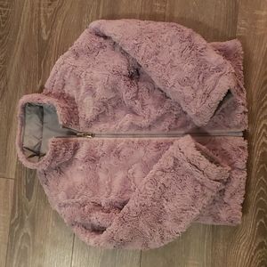 North Face Girls Reversible Mossbud Swirl Jacket XS (6)